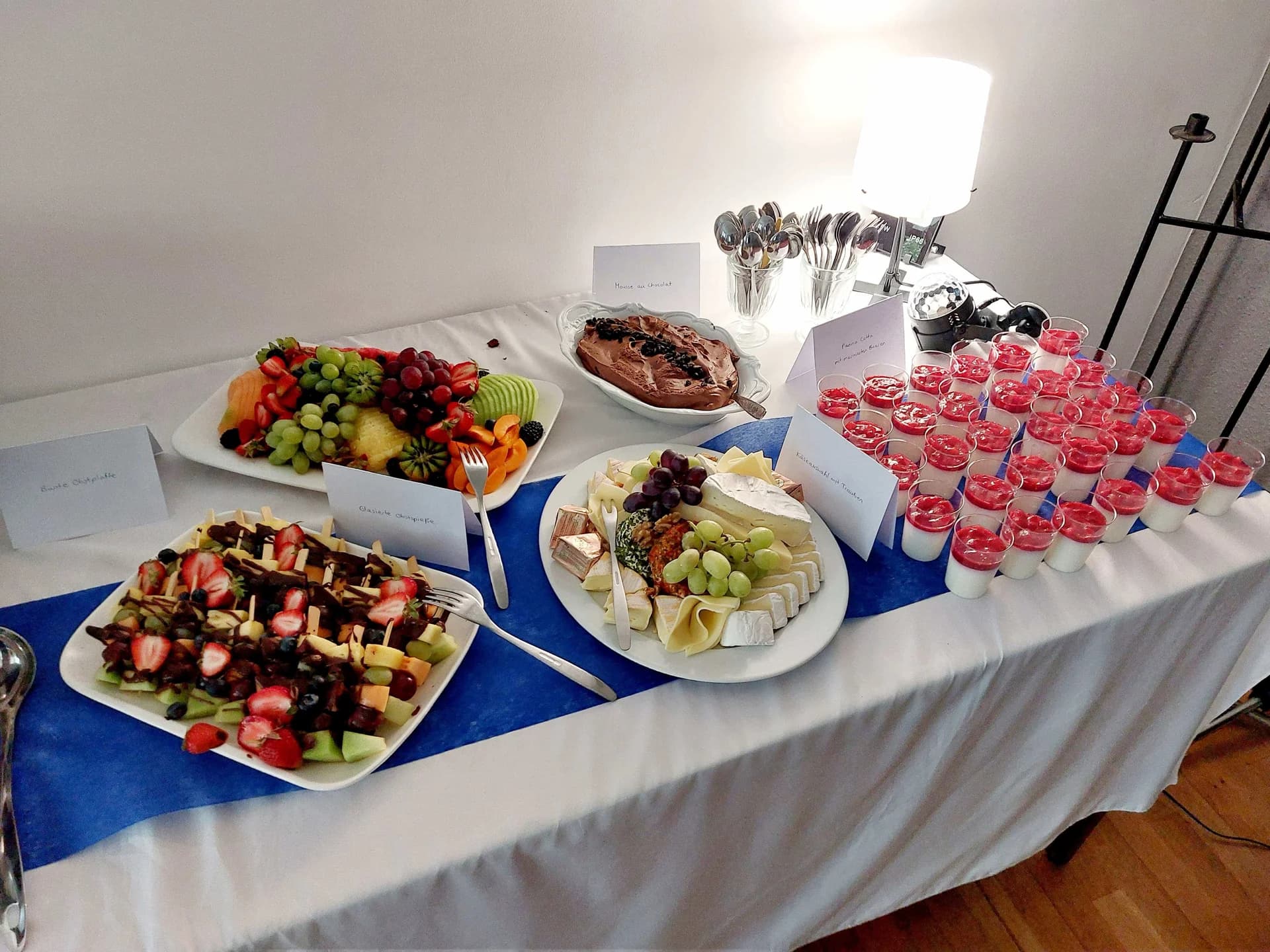 Ein Buffet zur Feier